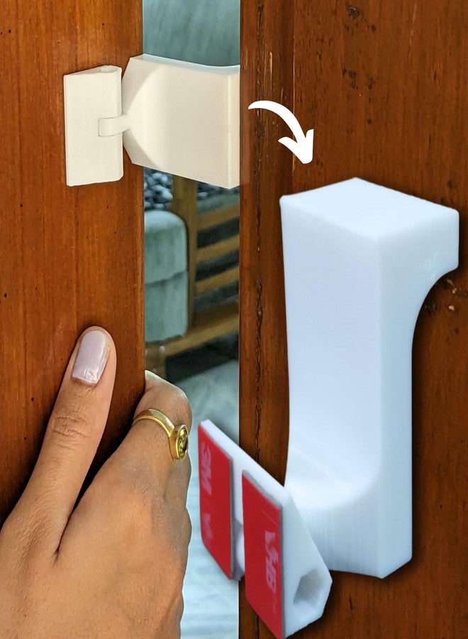 THIRD DIMENSION Baby Safety Door Guard, Ultra Strong Hard Material, Child Finger Pinch Protection & Lock-in Prevention, Door Stopper for Kids and Pets, Pack of 4 - Image 1