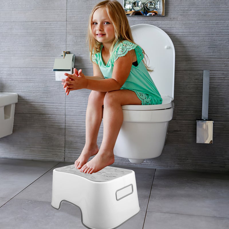 🚽 منصة صغيرة للحمام بتصميم مدمج وموفر للمساحة مصنوعة من مادة البولي بروبيلين المتينة - Image 3