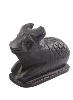 BANSIGOODS BANSIGOODS حجر رخام Shivling Nandi لبوجا، رخام Nandi Pindi، Nandi Idol (ارتفاع 2 بوصة) 5 سم Shiva، Shivalingam Home، Shiva Linga، مكتب Shivlinga الأسود (ارتفاع 3 بوصات) 7.5 سم  - Image 3