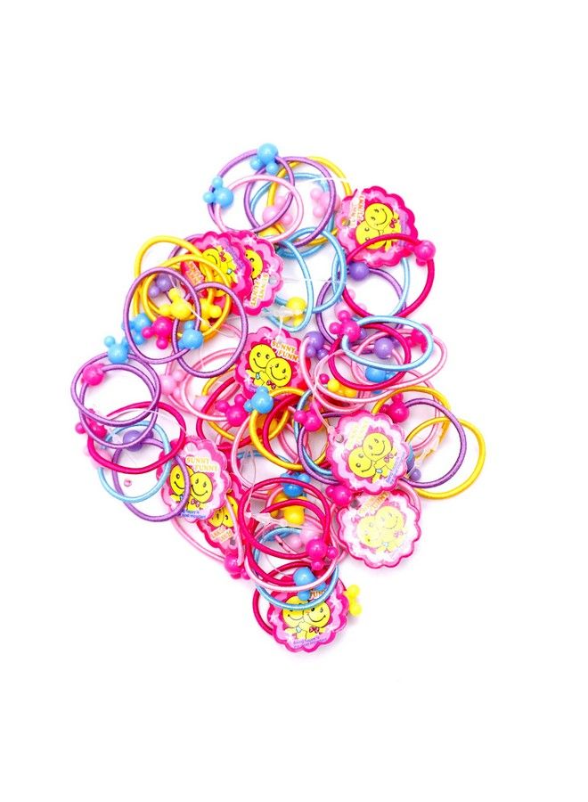Honbon Multicolor Colors Soft Rubber Mini Hairbands Elastic Hair Ties Tiny For Baby Kids Girl - Image 1