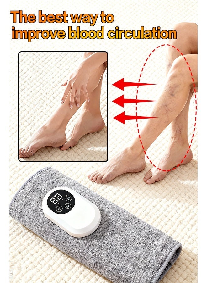 Electric Leg Massager Leg Shaping Wireless Air Compression Heating Calf Massager with 3 Modes Body Circulation Muscle Relaxation Varicose Veins Physiotherapy - Image 1