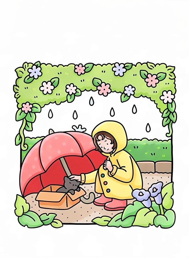 Bukela Girl Moments: A Stress-Relief Coloring Book for Adults & Teens - Cute & Cozy Daily Activities, Mindfulness Illustrations | Relaxing Anti-Anxiety Art Therapy (Cozy Spaces Collection) - Image 3
