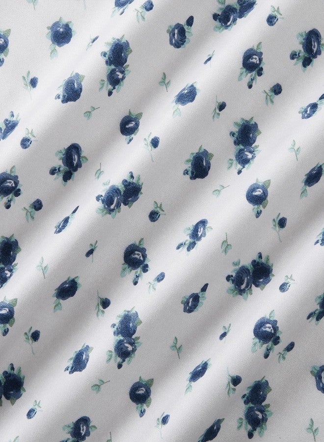 Modern Threads Silky Soft Microfiber and Wrinkle Free Sheets - Luxurious Microfiber Bed Sheets Includes Flat Sheet, Fitted Sheet with Deep Pockets, & Pillowcases Sweet Rose Blue, Queen - Image 4