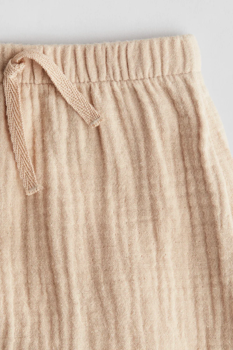 اتش اند ام بنطلون من الموسلين القطني