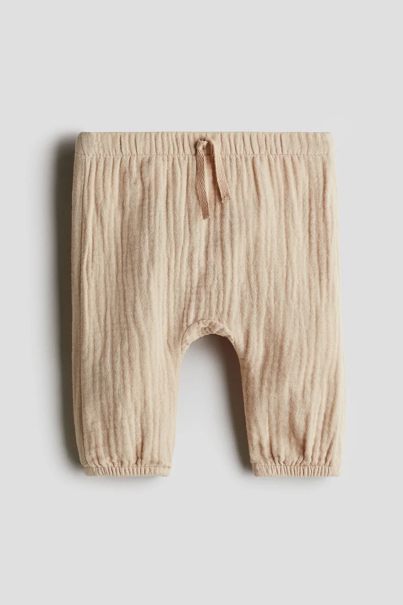 اتش اند ام بنطلون من الموسلين القطني