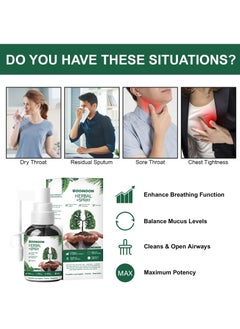 BOOMOON Lung Cleansing Spray Medilisk, Clearbreath Dendrobium & Mullein Extract - Powerful Lung Support, Clean Care Herbal Essence, Herbal Clearbreath Spray, Supports Respiratory Function 30ml  - Image 5