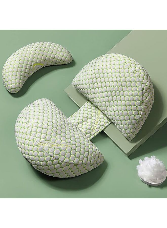 Pregnancy Pillows for Sleeping, Maternity Pillow Wedge Pillows Side Sleeper Pregnancy Wedge Pillows for Body Belly Back Legs Hips Neck with Detachable Adjustable Pillow Cover (Green)  - Image 1