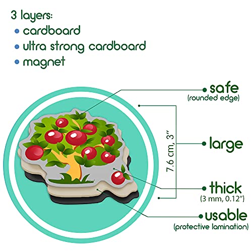 magdum Kid Magnets for Fridge MAGDUM Funny Farm - 19 Large Fridge Magnets for Toddlers - Refrigerator Magnets for Kids - Kids Magnets for Refrigerator - Toddler Magnets for Refrigerator - Magnets for Kids - Image 5