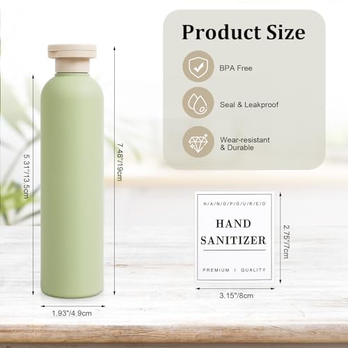 VZZNN 4 Pack Squeeze Bottles with Flip Cap, 8.8oz Refillable Leak Proof Squeeze Bottles, Travel Toiletry Bottles for Shampoo, Conditioner, Body Wash, Creams, Lotion - Image 3