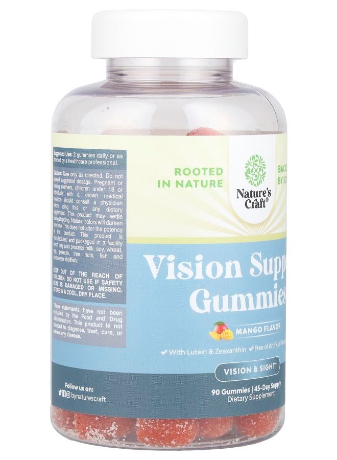 Nature's Craft Vision Support Gummies Mango 90 Gummies - Image 2