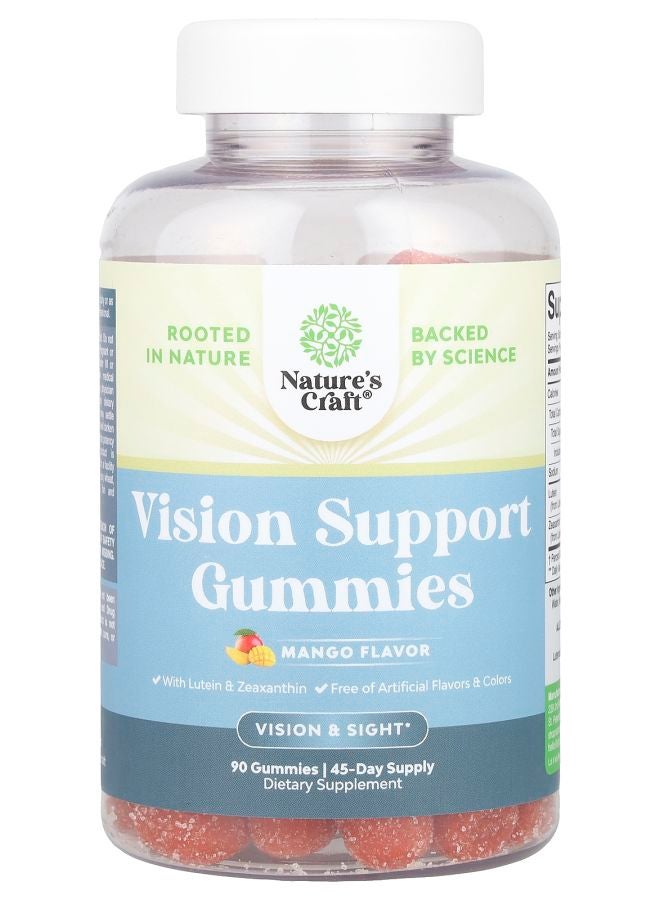 Nature's Craft Vision Support Gummies Mango 90 Gummies - Image 1