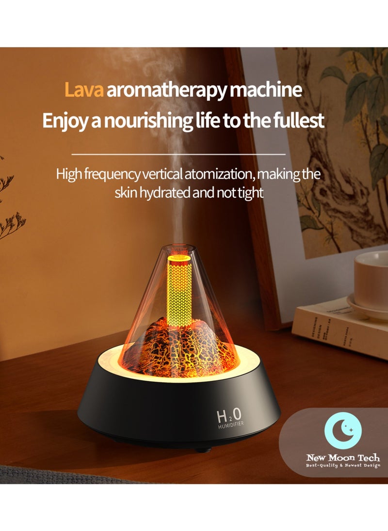 New Moon Tech Lava Series L5 Aromatherapy Machine. Aroma Diffuser Humidifier. Water Soluble Essential Oil Can Be Added. Black/White are available.  - Image 1