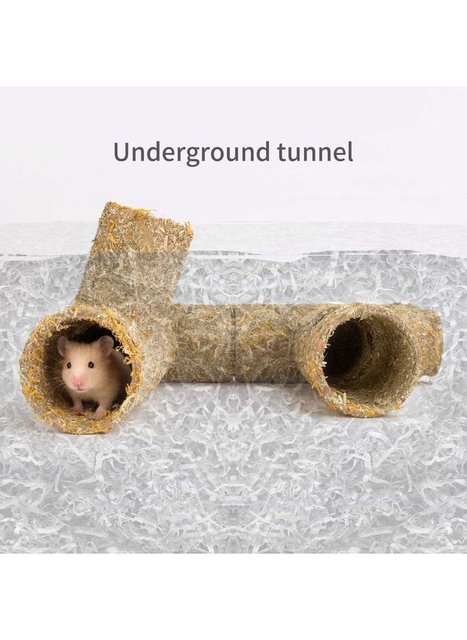 Niteangel Creative & Composable Hamster Tunnel - DIY & Build Unique Tube Burrow as Hideout for Small Sized Animals Like Hamsters Mouse Gerbils Mice (Burrow)