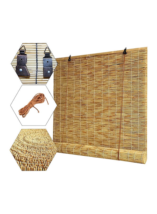 HOME TASTE Natural Bamboo Roll-Up Blinds (120x200cm) – Stylish Reed Shades for Windows, Gardens, Patios & Porches 