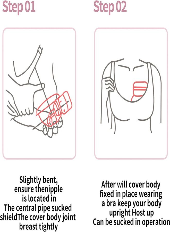 Portable Pain Free Comfortable Wearable Hands-Free Leak-Proof LCD Display Ultra-Quiet Lightweight Strong Pumping Electric Breast Pump Milk Suction Pump 11.5x8x14 cm - Image 3