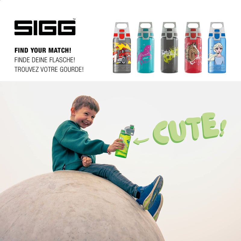 SIGG - Kids Water Bottle - Viva One Jurassica - Suitable For Carbonated Beverages - Leakproof - Dishwasher Safe - BPA Free - Sports & Bike - Green - 17 Oz - Image 5