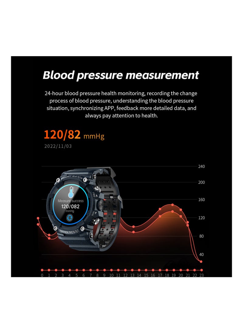 LOKMAT - LOKMAT ATTACK 3 Smart Sports Watch 1.28'' TFT Full-touch Screen BT Call ECG Monitoring Multiple Sports Mode Music Control/Remote Camera Compatible with Android iOS - Image 1