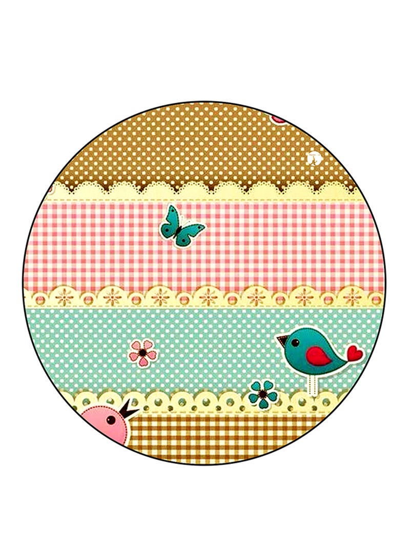 Birds Printed Mouse Pad Multicolour