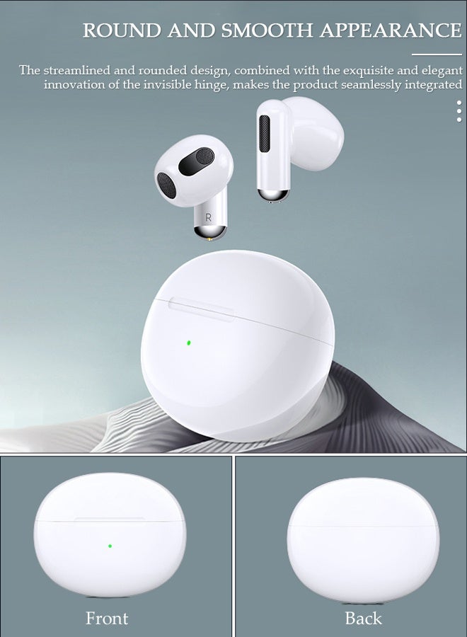 DUNISO Bluetooth Headphones Bluetooth 5.2 Wireless Earbuds Wireless Charging Case Sports Ear buds Built-in Charging Cables Waterproof In-Ear Earphones for Phone Laptop - Image 2