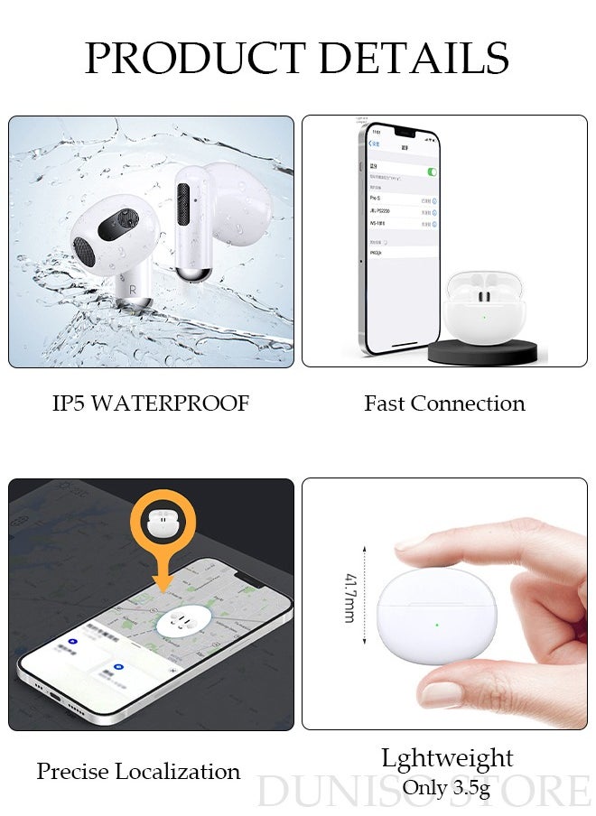 DUNISO Bluetooth Headphones Bluetooth 5.2 Wireless Earbuds Wireless Charging Case Sports Ear buds Built-in Charging Cables Waterproof In-Ear Earphones for Phone Laptop  - Image 4