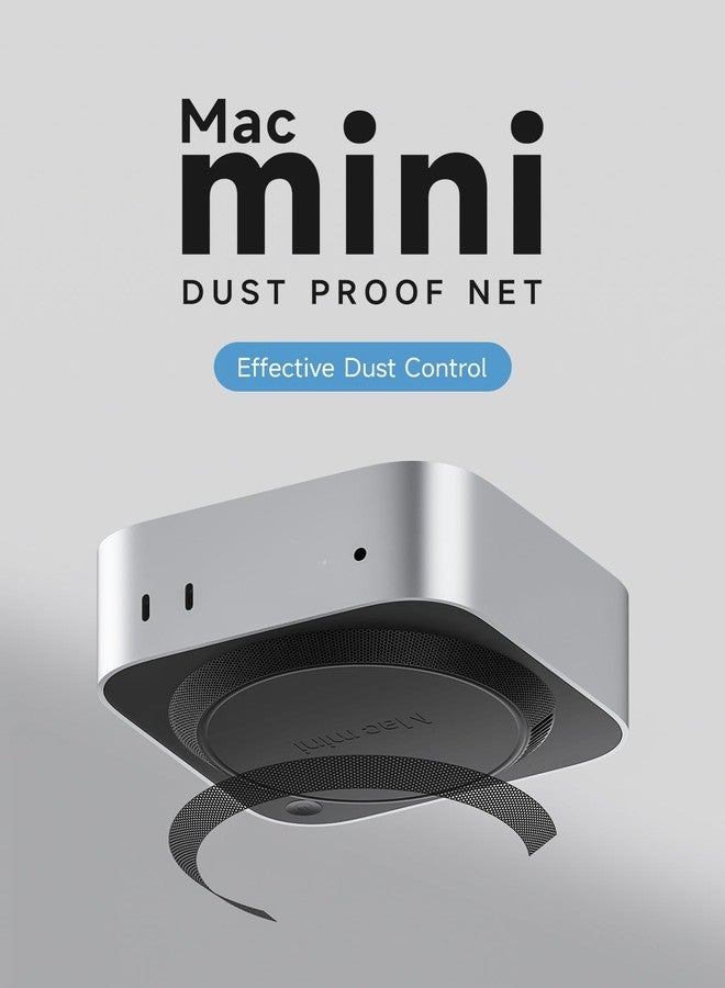 Hagibis Dust Mesh Filter for Mac mini M4 / M4 Pro 2024, PVC Dustproof Net Stickers Anti Dust Proof Adhesive Cover for Mac mini 2024 only - Image 2