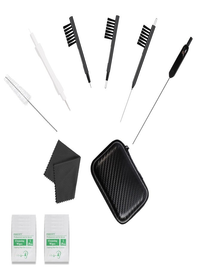 Phirunty Phitunry 52-Piece Hearing Aid Cleaning Kit Accessories Portable Hearing Aid Case Pocket Size with Cleaning Brush Tools, Dry Capsules, Audio Wipes, Deer Velvet cloth and Hearing Aid Travel Case（Medium） - Image 1