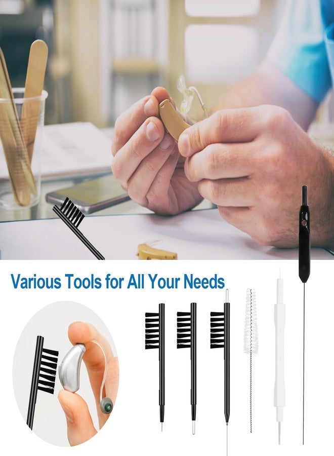 Phirunty Phitunry 52-Piece Hearing Aid Cleaning Kit Accessories Portable Hearing Aid Case Pocket Size with Cleaning Brush Tools, Dry Capsules, Audio Wipes, Deer Velvet cloth and Hearing Aid Travel Case（Medium） - Image 5
