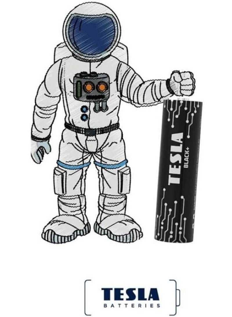 Tesla D Type Battery Black+ 2 Pcs - Image 2