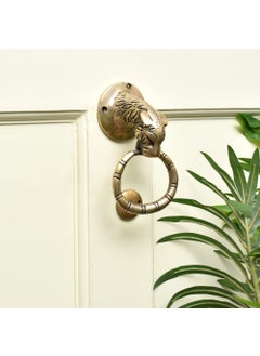 Indian-Shelf IndianShelf Brass Tiger Head Door Knockers for Front Door Gold Entrance Door Decoration Items for Home Victorian Style Entrance Door Accessories Items for Home 1346 Cm  - Image 1