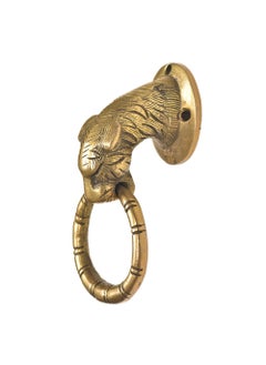 Indian-Shelf IndianShelf Brass Tiger Head Door Knockers for Front Door Gold Entrance Door Decoration Items for Home Victorian Style Entrance Door Accessories Items for Home 1346 Cm  - Image 3