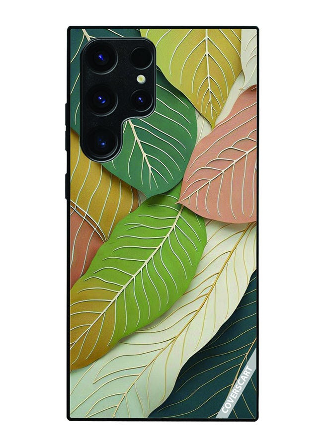 COVERSCART Protective Case Cover For Samsung Galaxy S25 Ultra Leaves Design Multicolour