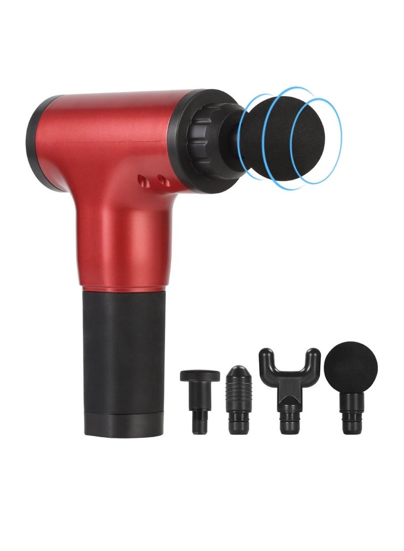 Yuwell Deep Tissue Massage Gun With 4 Massage Heads Muscle Massager Gun For Athletes Powerful Portable Electric Handheld Deep Tissue Body Massager Gun Neck Massager Gun 6 Adjustable Speed Moods - Image 1