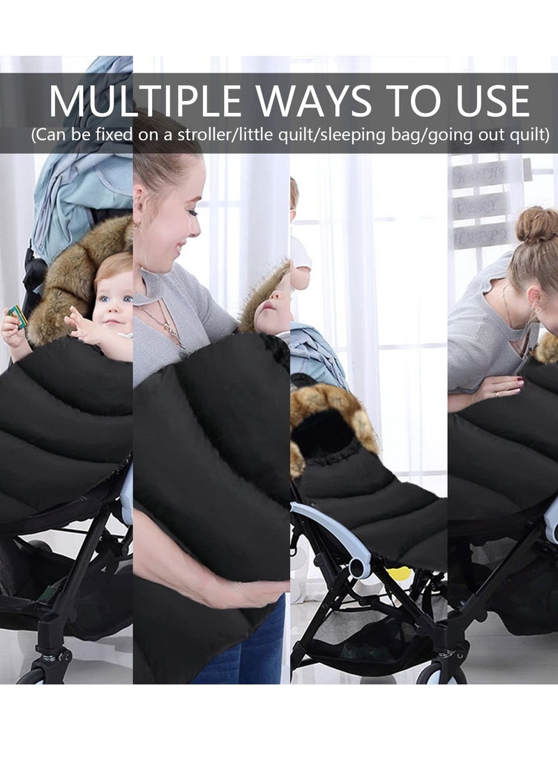 ماركة غير محددة أكياس قدم دافئة للأطفال للسيارات والعربات، حقائب مخصصة للموسم للأط infant leg، كيس نوم شتوي سميك لمقاعد السيارات، مناسب للأطفال من 0 إلى 2 سنوات  - Image 4