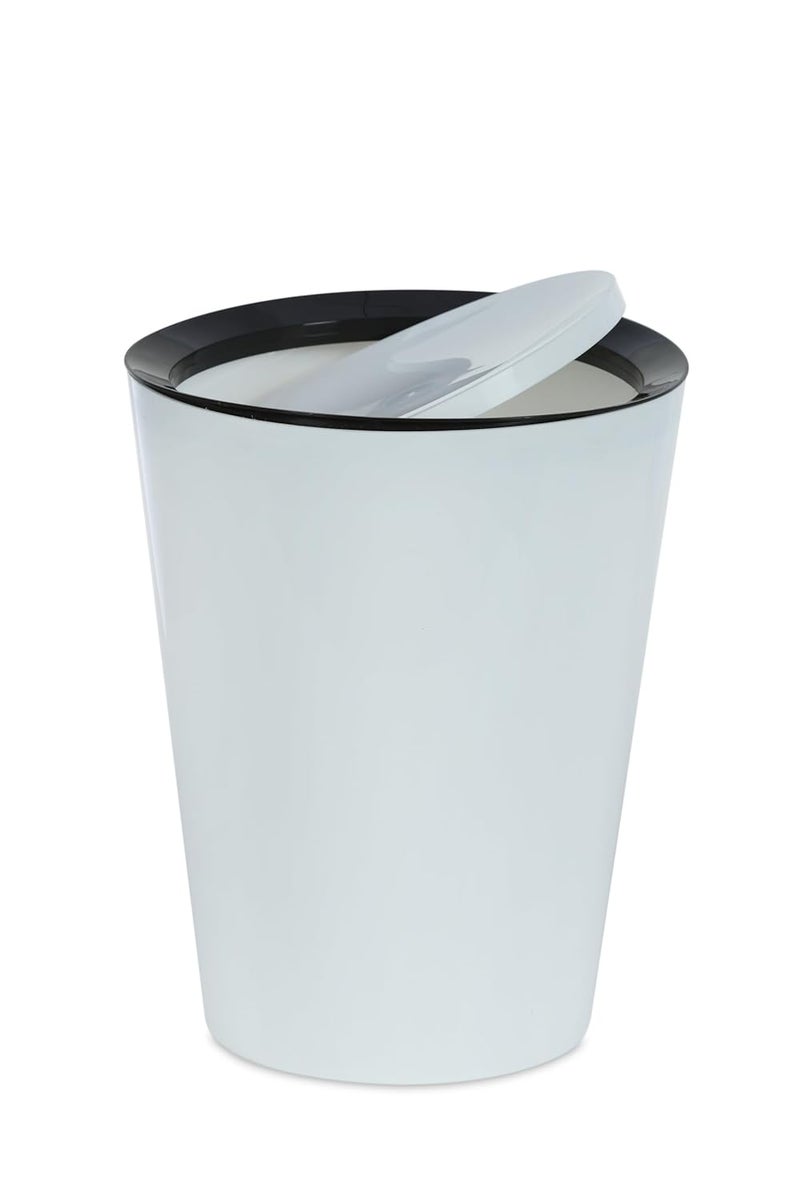 Varmora Varmora Plastic Balti Accessories Set White Bucket 175L Mug 1L Waste Container with Flap 85L 5 Pieces  - Image 3