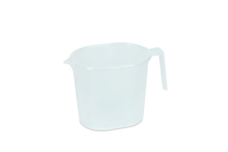 Varmora Varmora Plastic Balti Accessories Set White Bucket 175L Mug 1L Waste Container with Flap 85L 5 Pieces  - Image 5