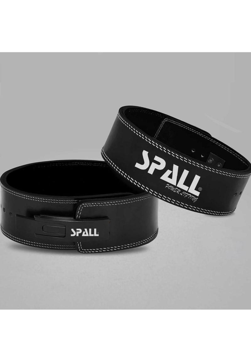 Spall Lever Buckle Weight Lifting Leather Belt Gym back Support For men And Women Training Fitness Exercise For Tough Workouts Power Lifters Supports Lumbar Lower Back  - Image 2