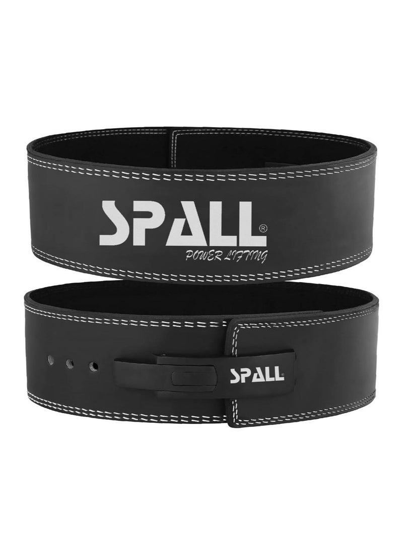 Spall Lever Buckle Weight Lifting Leather Belt Gym back Support For men And Women Training Fitness Exercise For Tough Workouts Power Lifters Supports Lumbar Lower Back  - Image 1