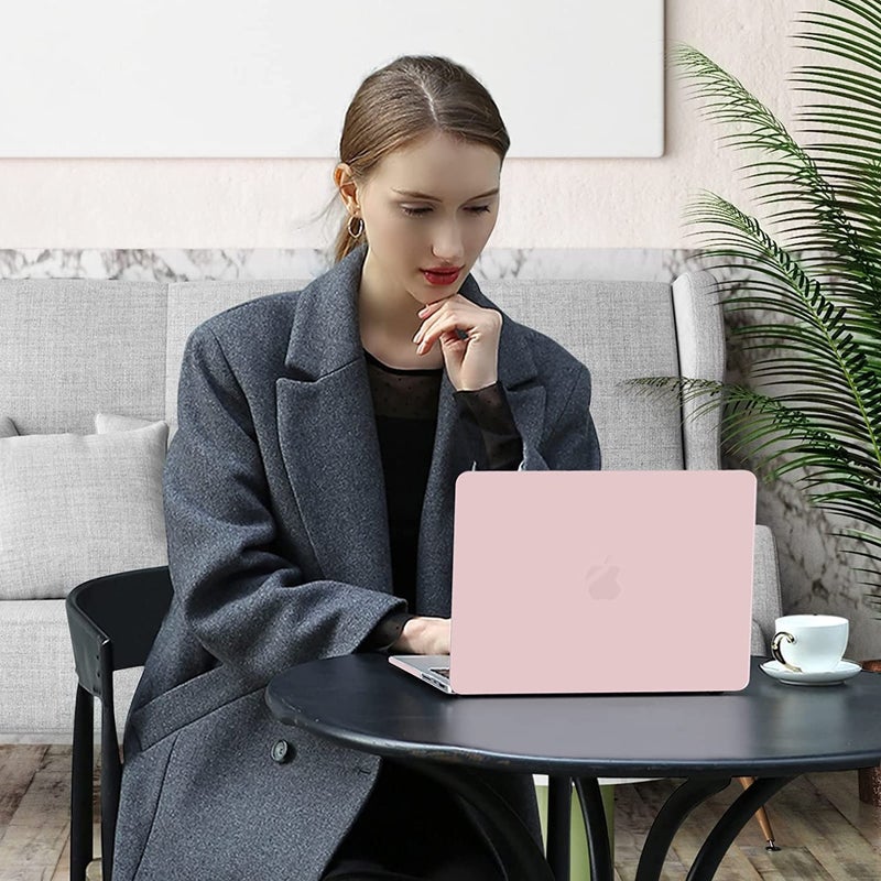 MOCA Case for New MacBook Air 13.6-inch (M4 A3240, M3 A3113, M2 A2681) with Touch ID, 2025 2024 2022 Release – M2 M3 M4 Air 13 Laptop Protective Plastic Hard Cover (Baby Pink) - Image 4