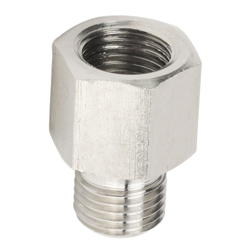 Stainless Steel 1 8in NPT Female to M10x1 0 Male Automotive Oil Pressure Gauge Sender Adapter - Image 3