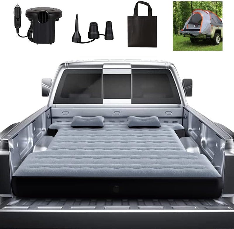 hufaut Thick Air Mattress for 5.5-5.8ft Truck Bed - Grey - Image 1