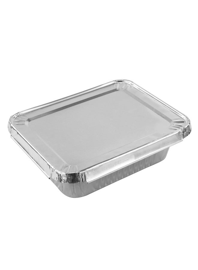 Juvale Aluminum Pans with Lids - 9x13 in, Silver, 20-Pack - Disposable Aluminum Pans, Foil Trays & Catering Trays for Baking & Roasting - Image 4