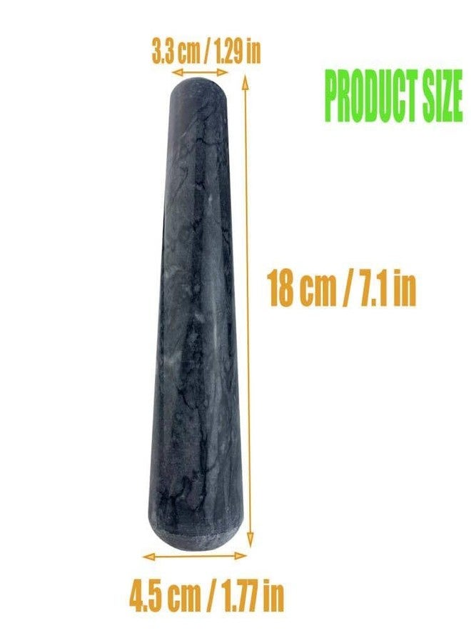Yepmlrt Marble Replacement Pestle only，Granite Polished Pestle （Black） - Image 2