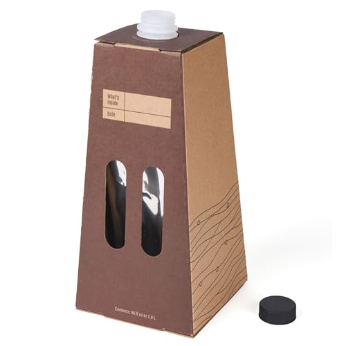 Restaurantware Cater Tek 160 Ounce Coffee To Go Containers 10 Disposable Beverage Servers - With Handle Insulated Black Paper Coffee Box Containers Portable Serves Up To 20 Cups - Image 1