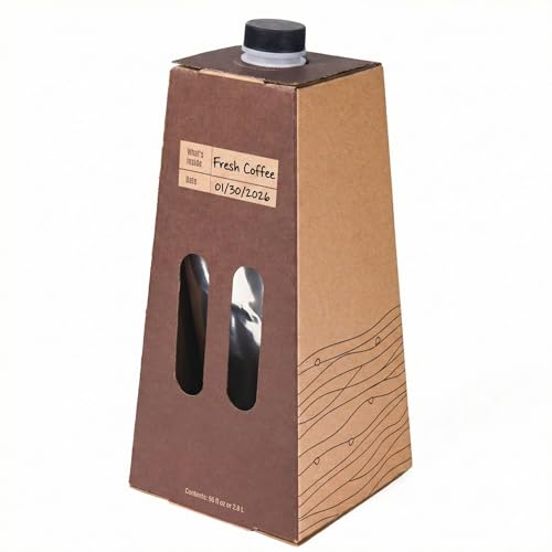 Restaurantware Cater Tek 160 Ounce Coffee To Go Containers 10 Disposable Beverage Servers - With Handle Insulated Black Paper Coffee Box Containers Portable Serves Up To 20 Cups - Image 2