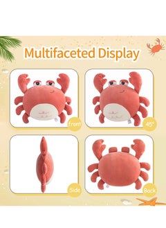 SYOSI Stuffed Crab Plush Toy, Crab Stuffed Animal Plush Pillow, Kids Ocean Crab Pillow Crab Toys for Kids, Crab Plushie Crab for Home Decor, Orange Crab Toy Gifts Stuffed Animals (16 Inch)  - Image 3