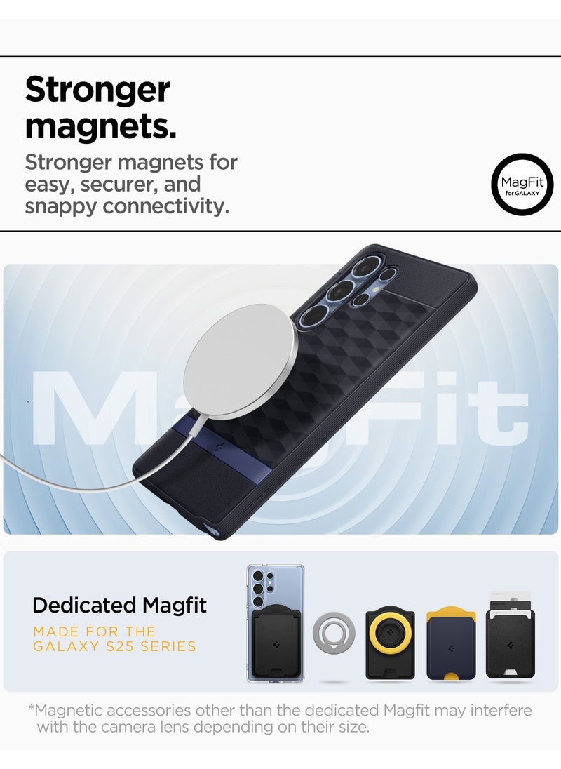 Spigen - Parallax MagFit for Samsung Galaxy S25 ULTRA MagSafe Case Cover Mil Grade - Navy Violet - Image 1