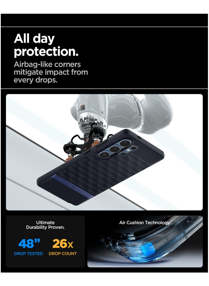 Spigen - Parallax MagFit for Samsung Galaxy S25 ULTRA MagSafe Case Cover Mil Grade - Navy Violet - Image 1
