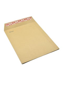 Hispapel Envelopes A4 Auto Seal Brown Color 12 x 25.4 cm (Pack of 50) (Brown)  - Image 1