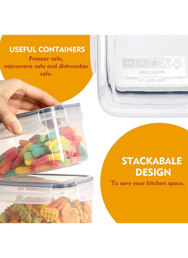 Arabest - Sealed food storage containers 28 packing - food jars with durable lids, set food pantry organization storage - grain, flour sugar containers - Image 1