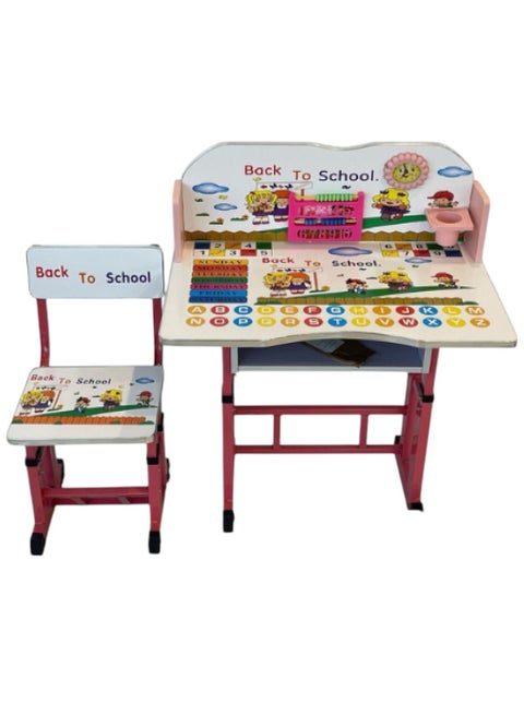 Toy Box Kids Folding Table and Chair Set Portable Study Desk